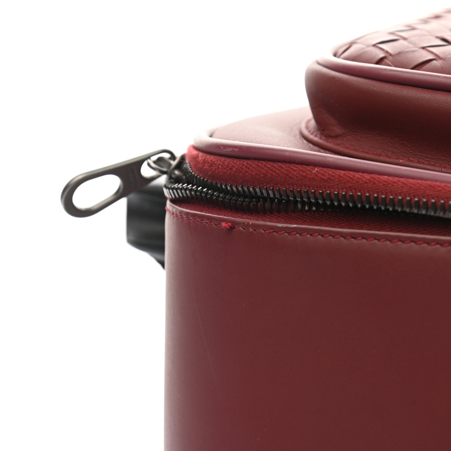 Nappa Intrecciato Carry On Luggage Red