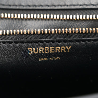 Burberry Calfskin Monogram Embossed Small TB Chain Bag Black 6 of 11