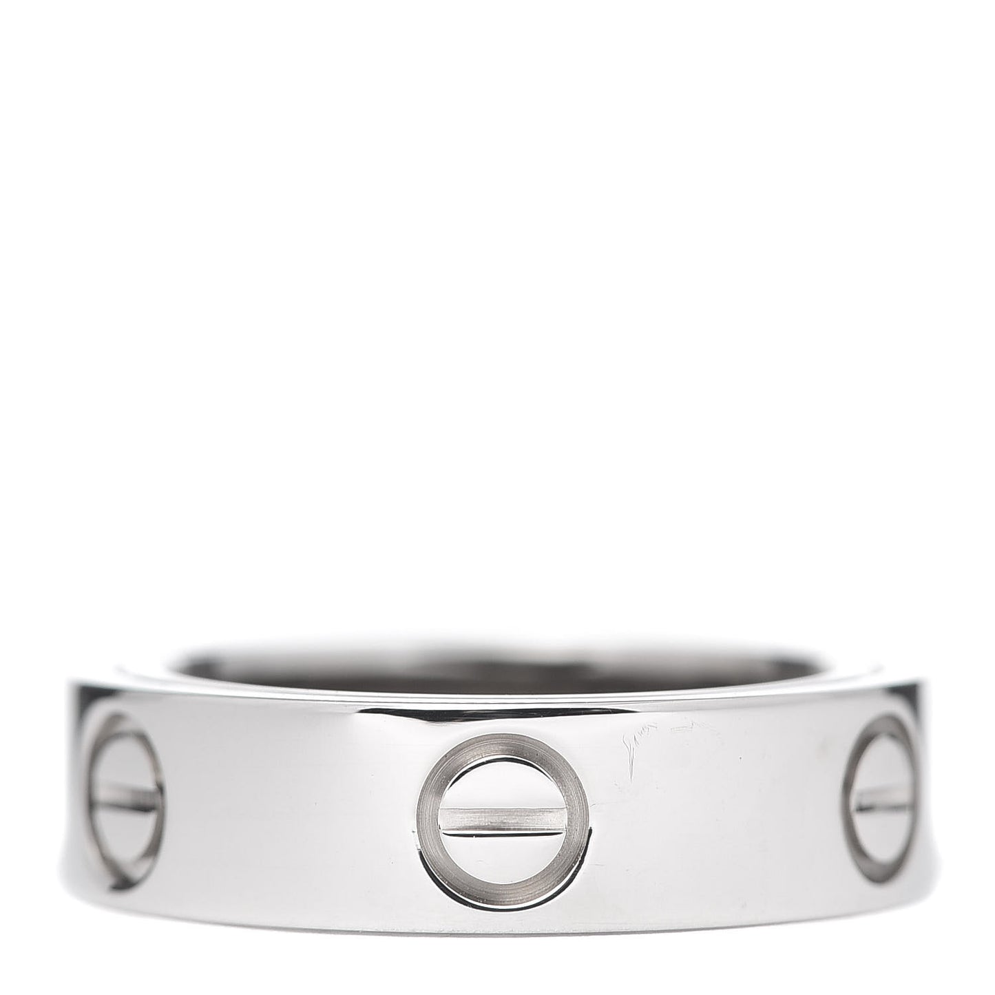 18K White Gold 5.5mm Astro LOVE Ring 49 5