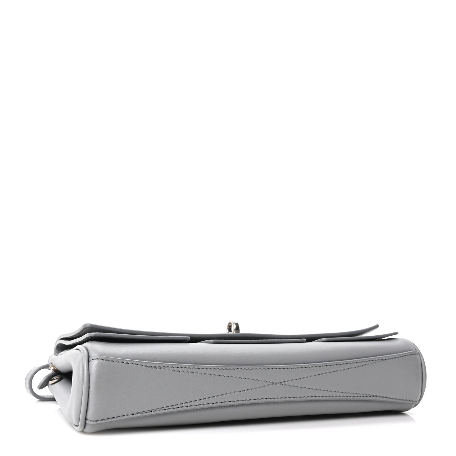 Balenciaga Smooth Calfskin Small Bel Air Clutch On Strap Cloud Grey 4 of 9