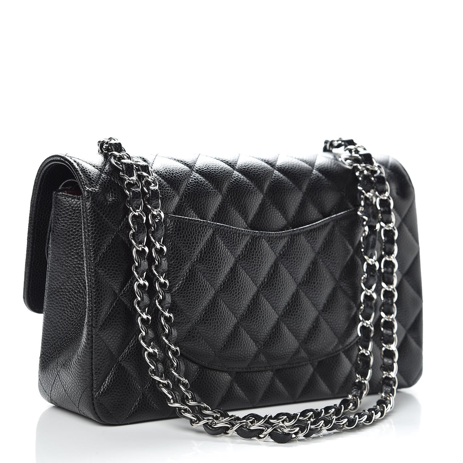 Chanel Caviar Quilted Medium Double Flap Black 3 of 9
