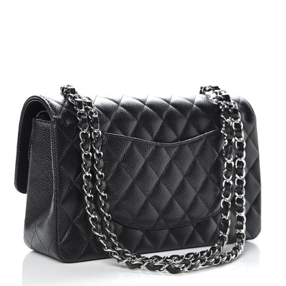 Chanel Caviar Quilted Medium Double Flap Black 3 of 9