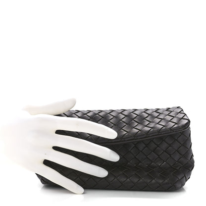 Bottega Veneta Nappa Intrecciato Flap Clutch Ebano 2 of 12