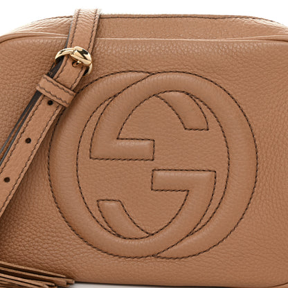 Gucci Pebbled Calfskin Small Soho Disco Bag Camelia 8 of 12