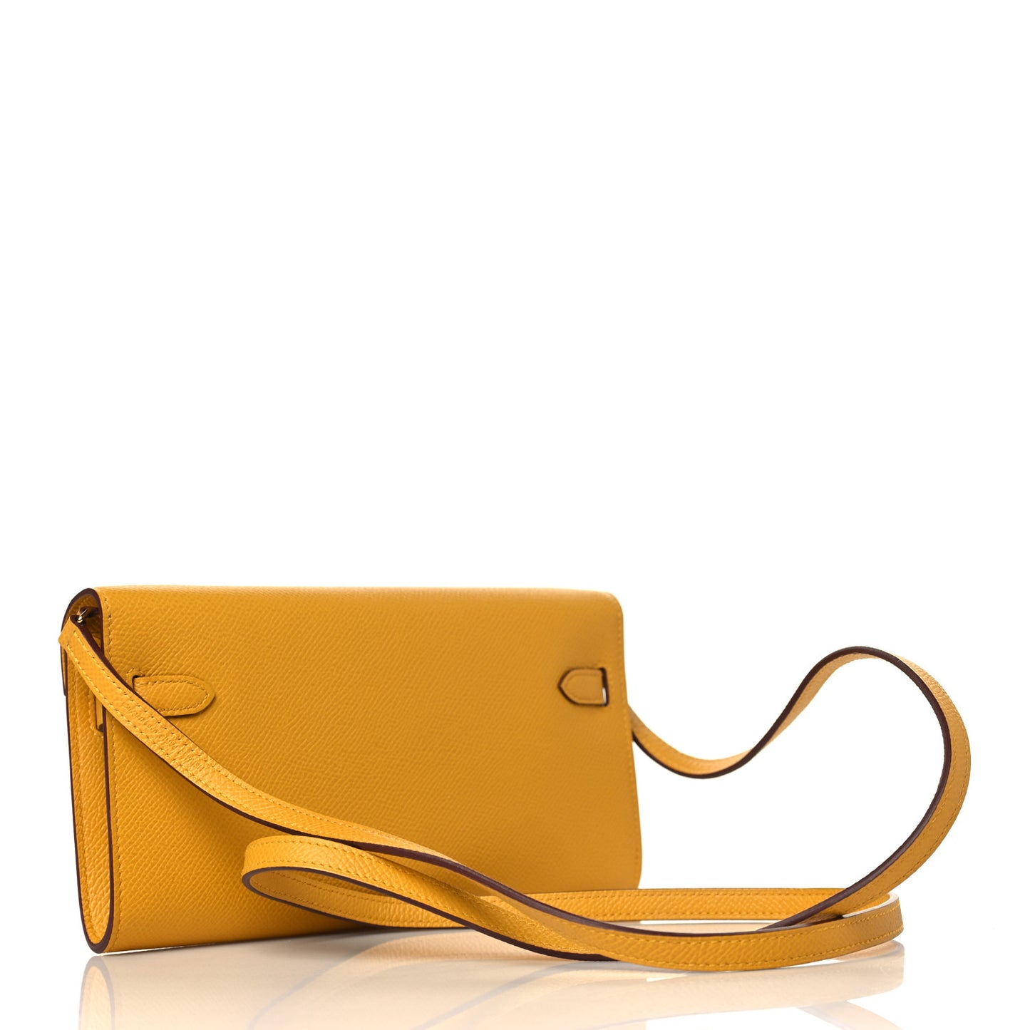 Epsom Kelly Wallet To Go Jaune Ambre
