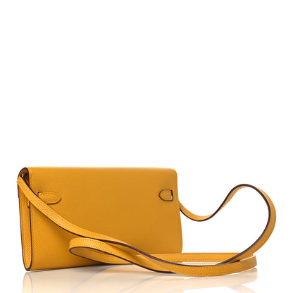 Hermes Epsom Kelly Wallet To Go Jaune Ambre 3 of 9
