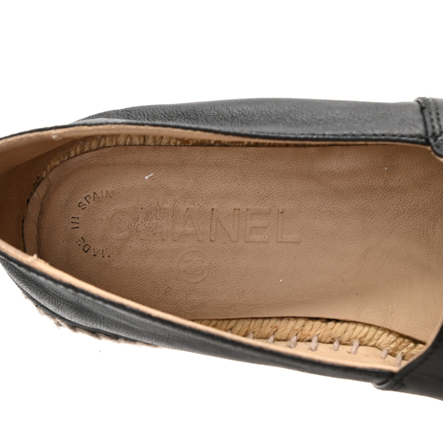 Lambskin CC Espadrilles 36 Black