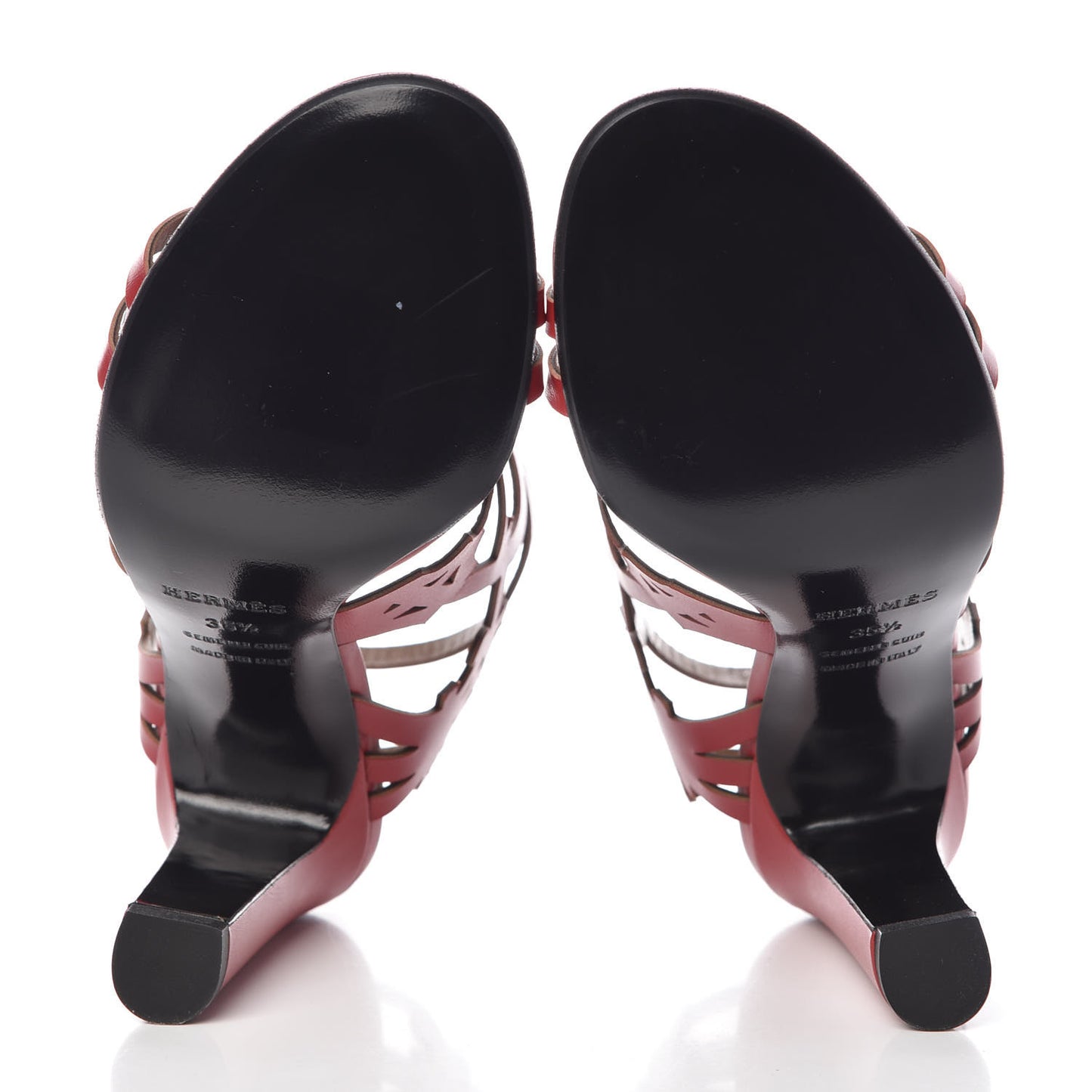 Calfskin Keira Sandals 35.5 Rouge