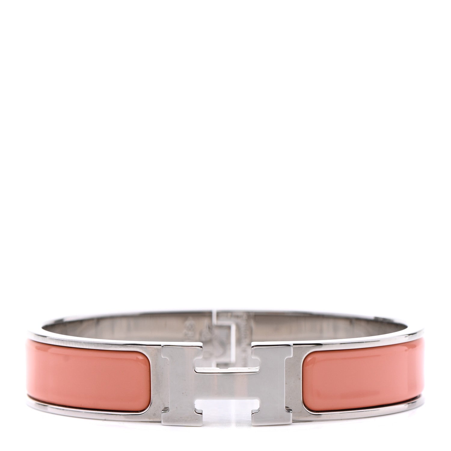 Hermes Enamel Narrow Clic Clac H Bracelet PM Mango 1 of 5