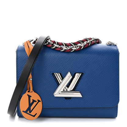 Louis Vuitton Epi Twist Braided Strap Shoulder Bag MM Bleu Roi 1 of 10