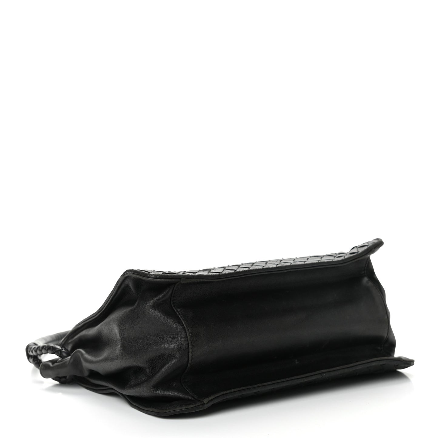 Nappa Intrecciato Shoulder Bag Black