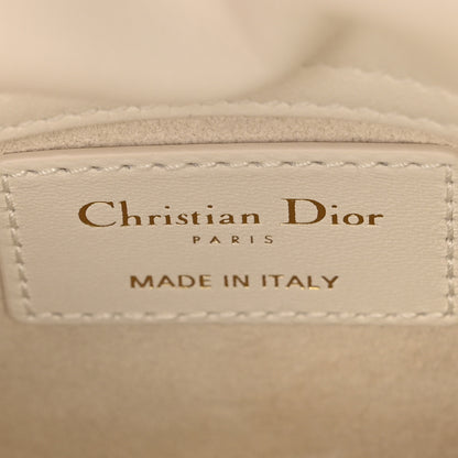 Christian Dior Lambskin Cannage Micro Lady Dior White 6 of 11