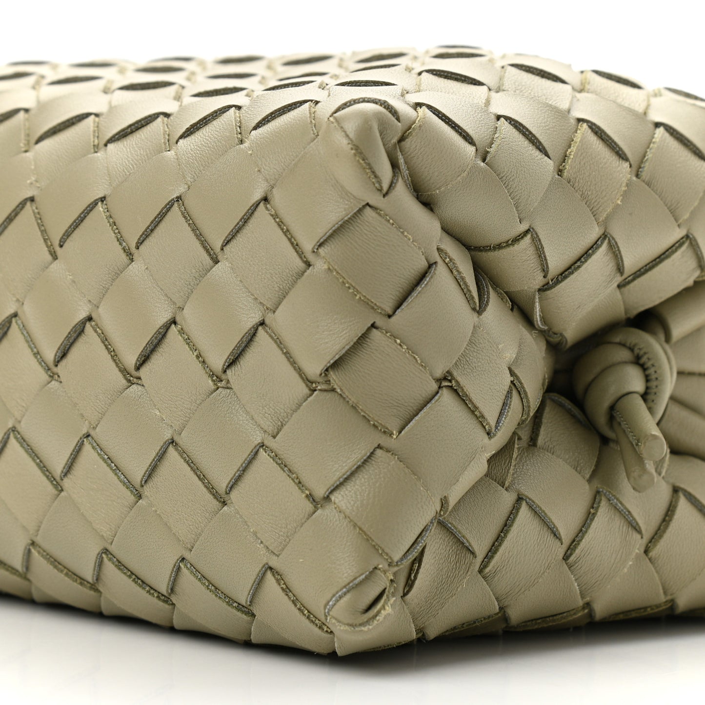 Nappa Intrecciato Small Loop Camera Bag Travertine