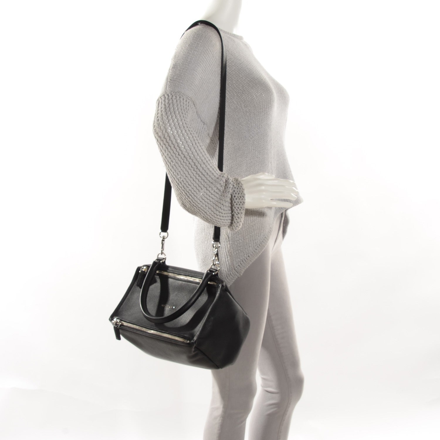 Givenchy Sugar Goatskin Small Pandora Black 2 of 7