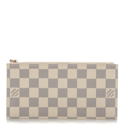 Louis Vuitton Damier Azur Felicie Chain Wallet Zippered Insert Rose Ballerine 1 of 6