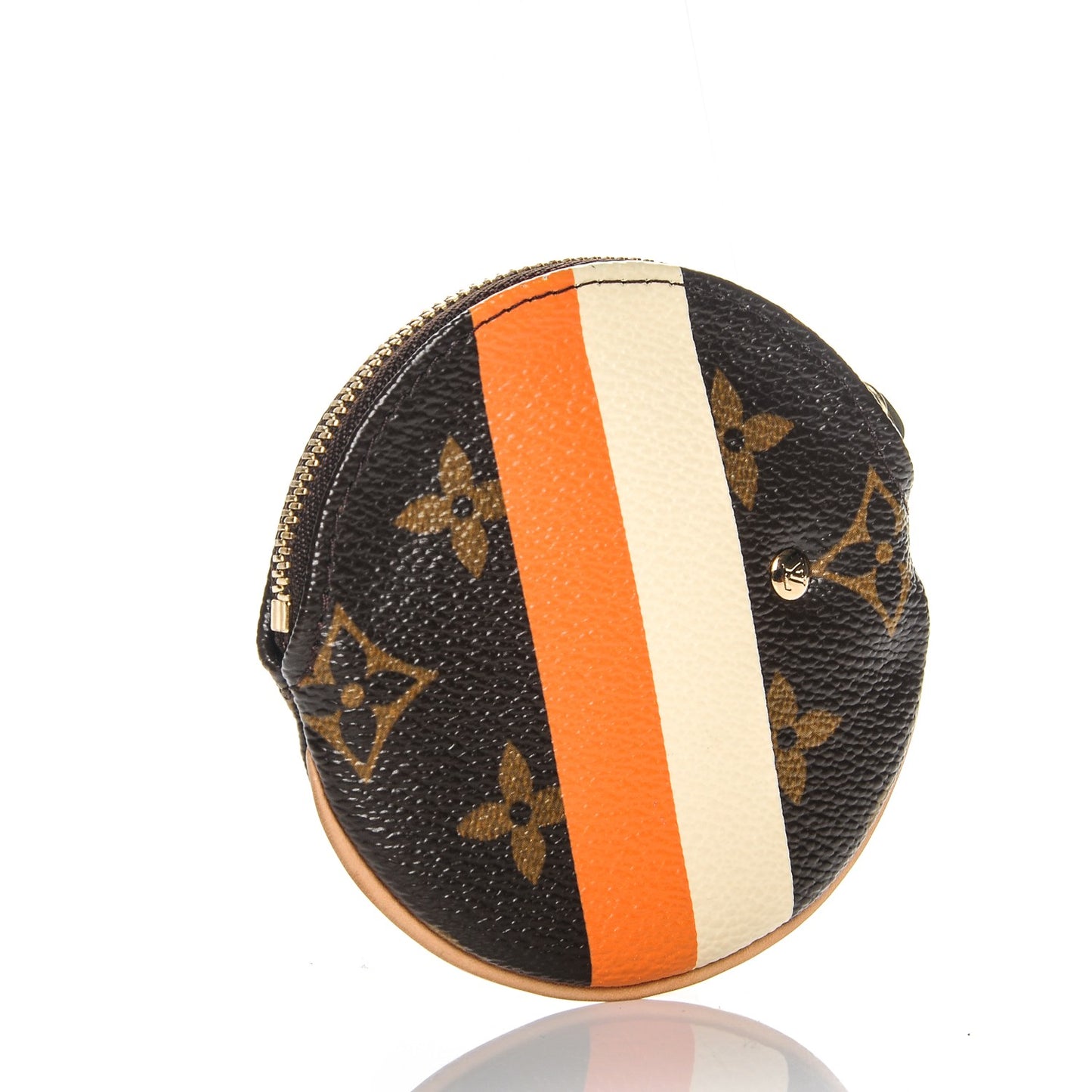 Monogram Groom Round Coin Purse