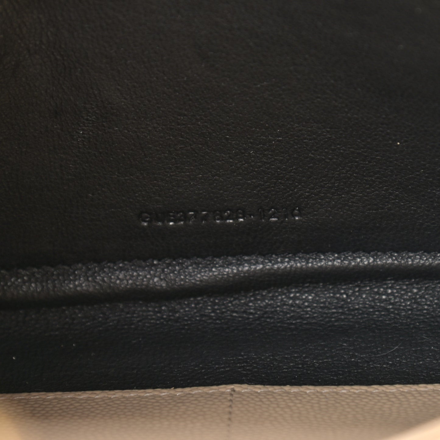 Grain De Poudre Matelasse Chevron Monogram Chain Wallet Nude Powder