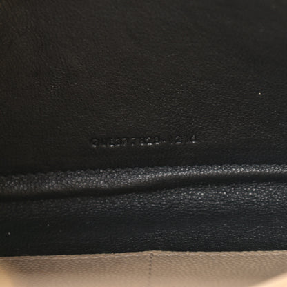 Saint Laurent Grain De Poudre Matelasse Chevron Monogram Chain Wallet Nude Powder 8 of 11