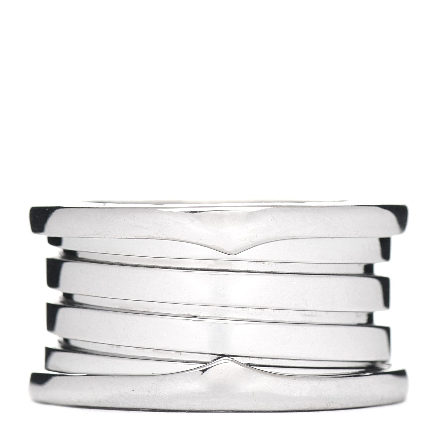 Bulgari 18K White Gold B.Zero1 Four-Band Ring 48 4.5 1 of 6