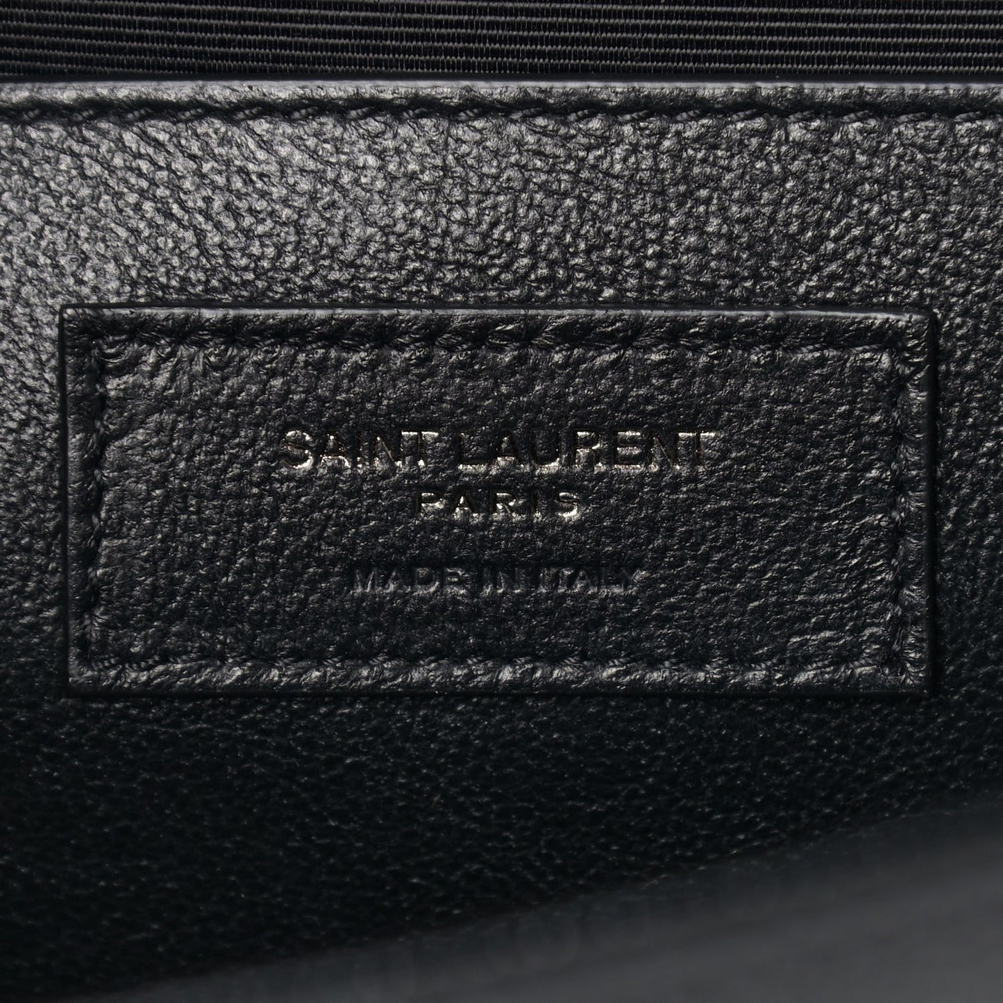 Grain De Poudre Medium Classic Monogram Kate Satchel Black