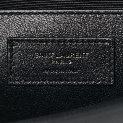 Saint Laurent Grain De Poudre Medium Classic Monogram Kate Satchel Black 6 of 8