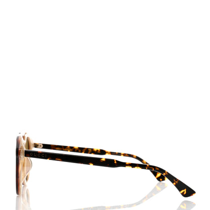 Gucci Round Avana Sunglasses GG0124SA Tortoise 3 of 8