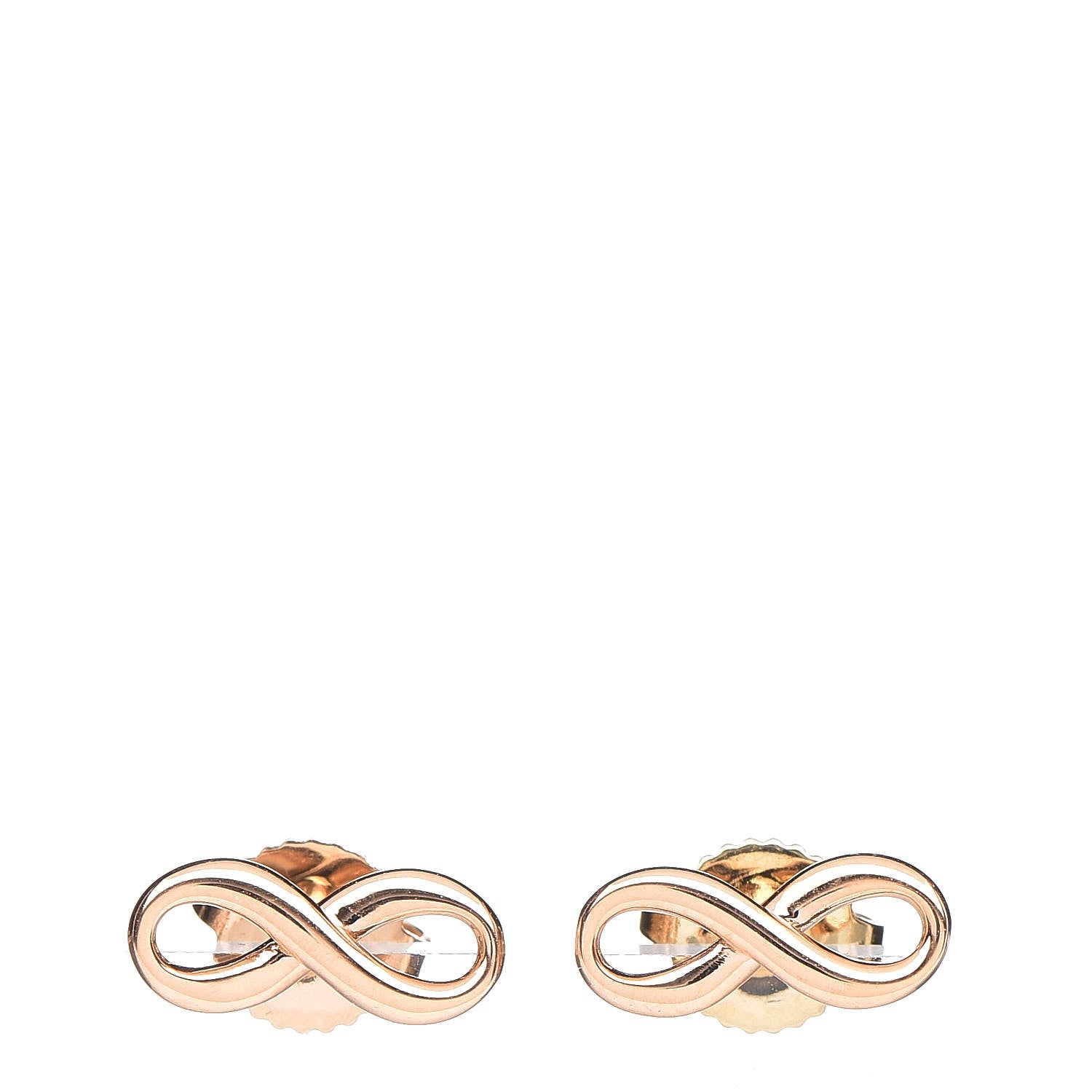 Tiffany 18K Rose Gold Infinity Earrings 1 of 4