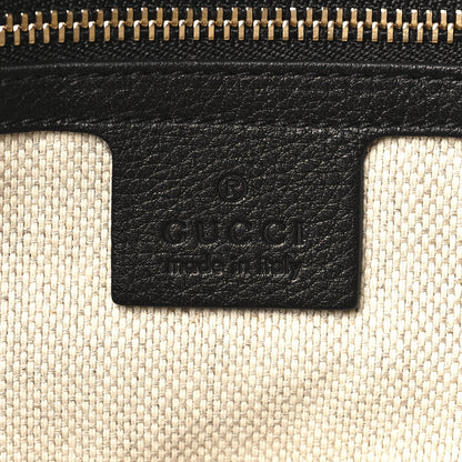 Gucci Pebbled Calfskin Medium Soho Chain Shoulder Bag Black 6 of 10