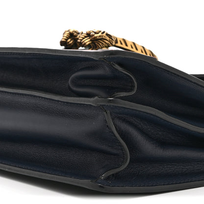 Gucci Moon Calfskin Bamboo Web Medium Dionysus Top Handle Bag Blue Emerald Hibiscus Red 10 of 10