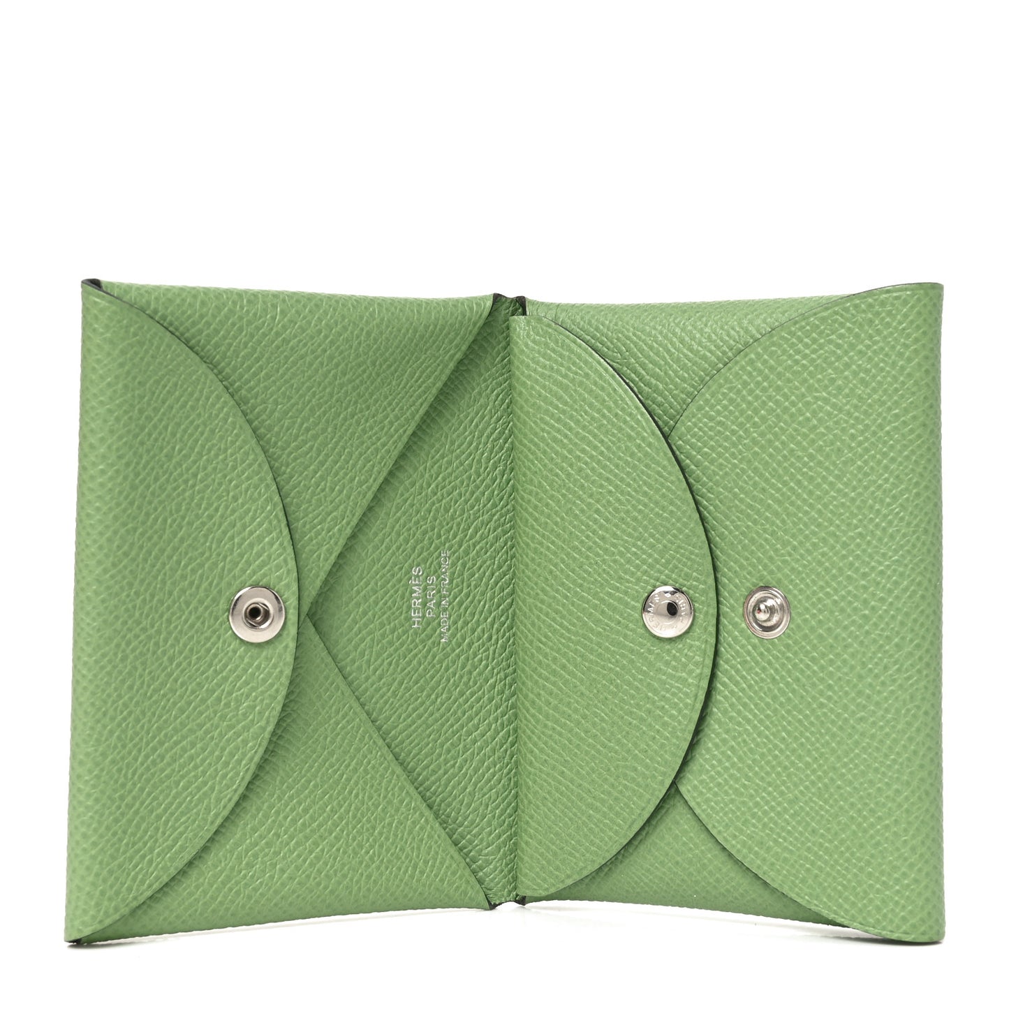 Epsom Calvi Duo Card Case Vert Criquet