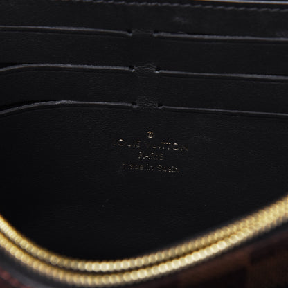 Louis Vuitton Damier Ebene Vavin Chain Wallet Black 6 of 12