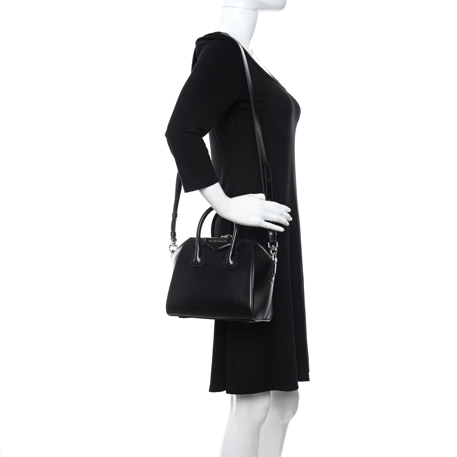 Givenchy Shiny Lord Calfskin Mini Antigona Black 2 of 9