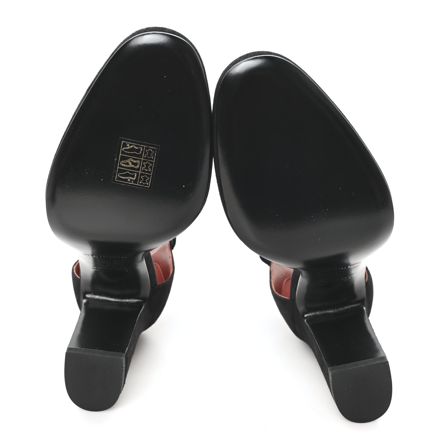 Hermes Suede Goatskin Baby 90 Pump 37 Black 6 of 10