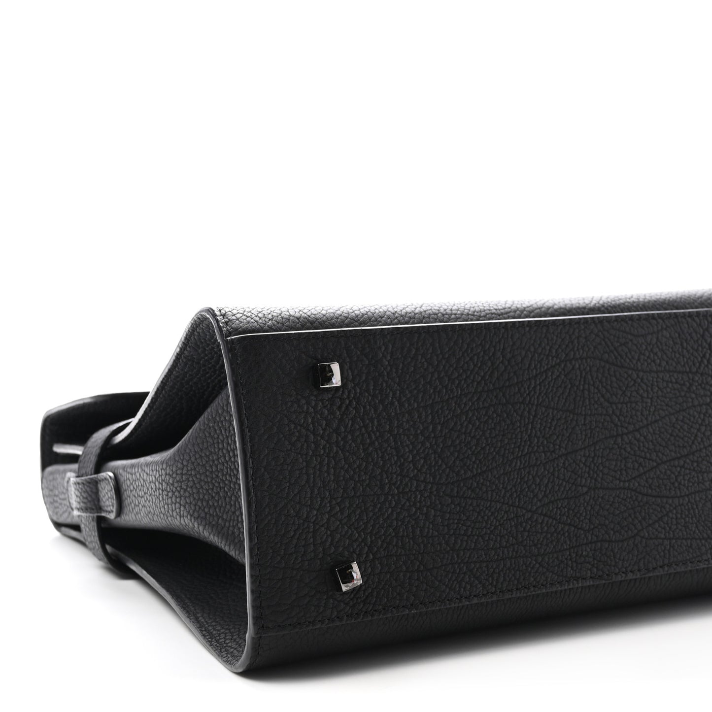 Crispy Calfskin GM Tempete Satchel Black