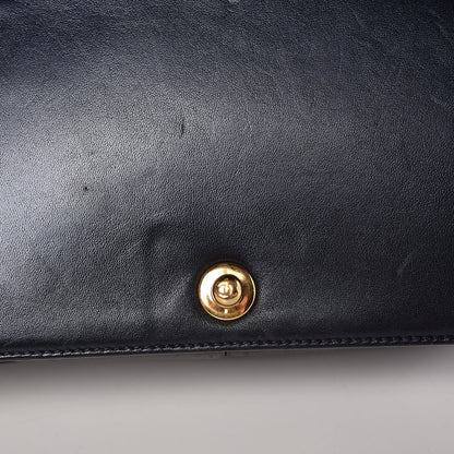 Chanel Lambskin Embossed Medium Boy Cube Flap Navy 10 of 13