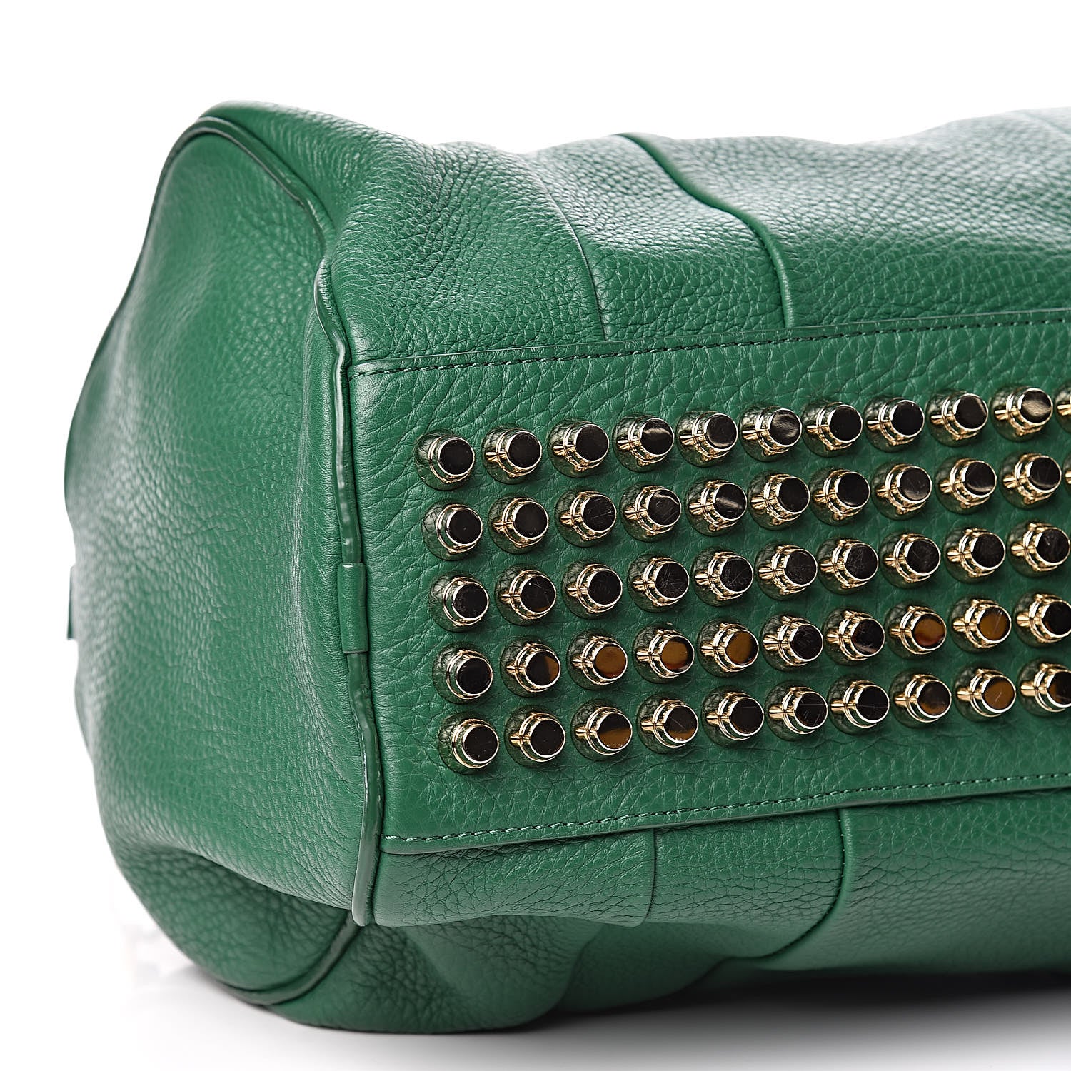 Alexander Wang Pebbled Calfskin Rocco Vine Green Gold Hardware 7 of 9