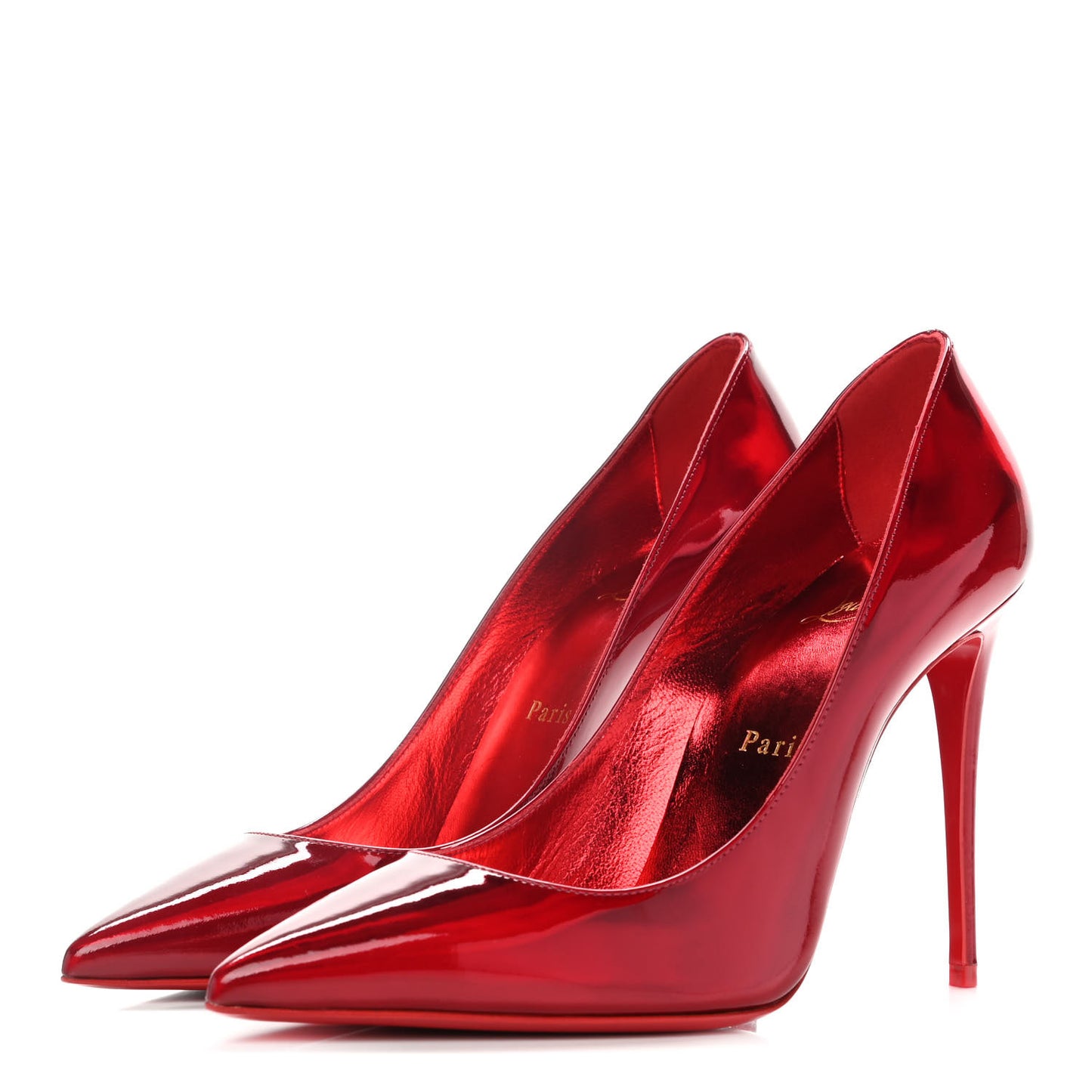 Metallic Patent Psychic So Kate 100 Pumps 37.5 Loubi