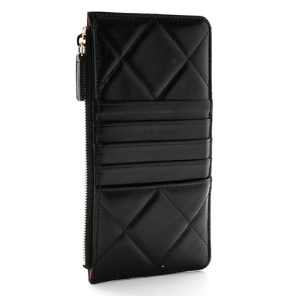 Chanel Lambskin Quilted Chanel 19 Phone and Card Holder Black 4 of 9