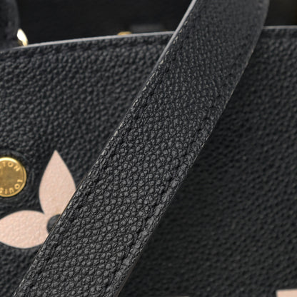 Louis Vuitton Empreinte Monogram Giant Montaigne BB Black Beige 10 of 11