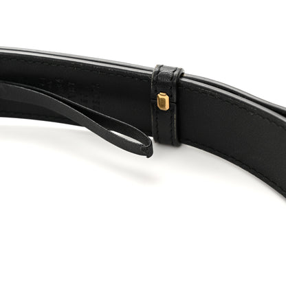 Gucci Calfskin Matelasse GG Marmont Belt Bag 85 34 Black 11 of 14