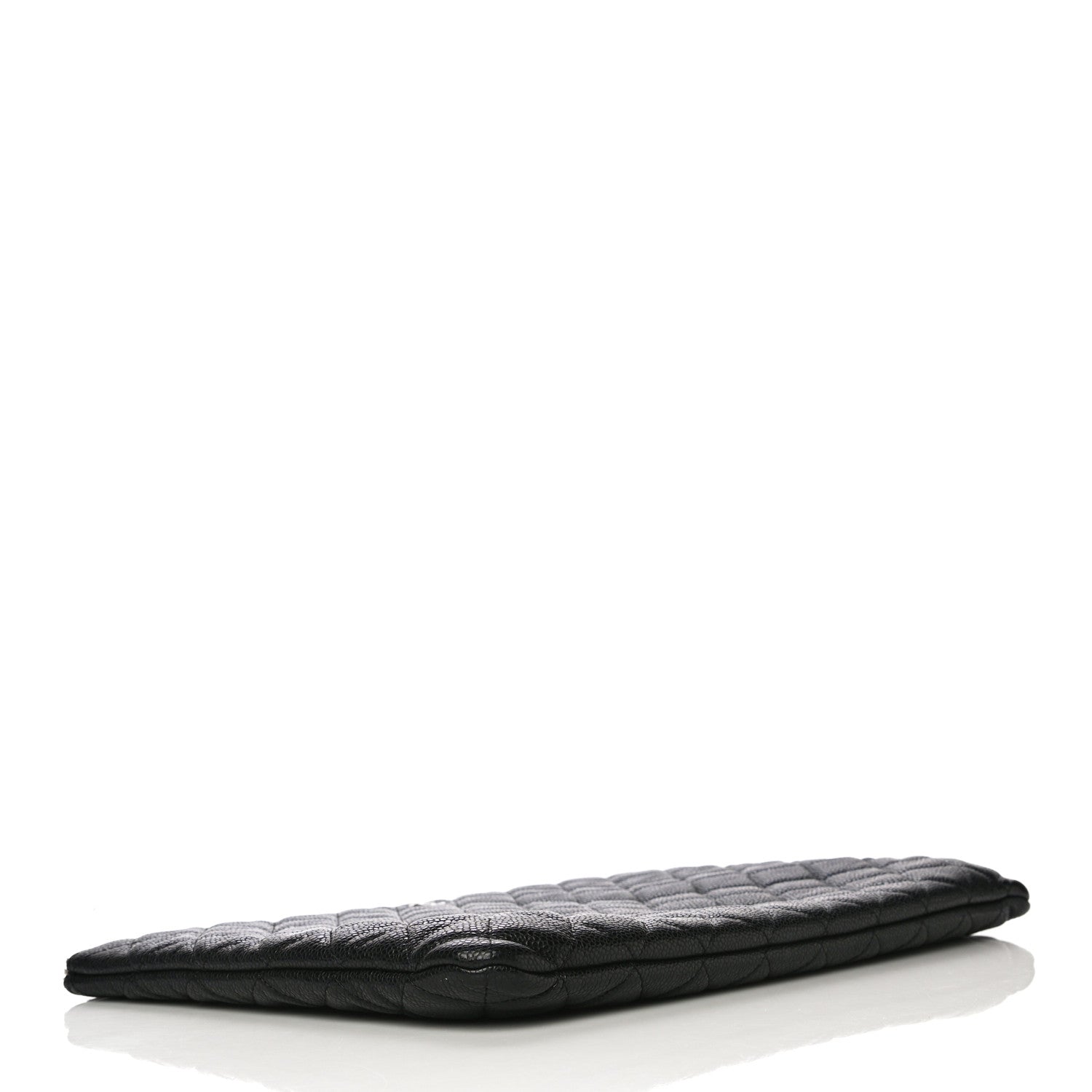 Chanel Caviar Quilted Large Cosmetic Case Black 4 of 10
