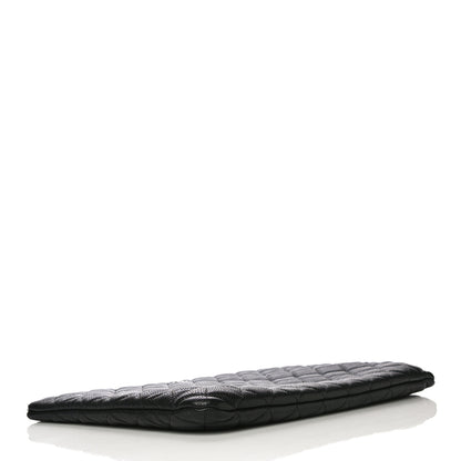 Chanel Caviar Quilted Large Cosmetic Case Black 4 of 10