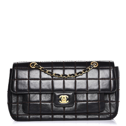 Chanel Lambskin Square Double Stitch Flap Black 1 of 7