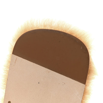 Hermes Woolskin Oran Sandals 38.5 Beige Argile 8 of 9
