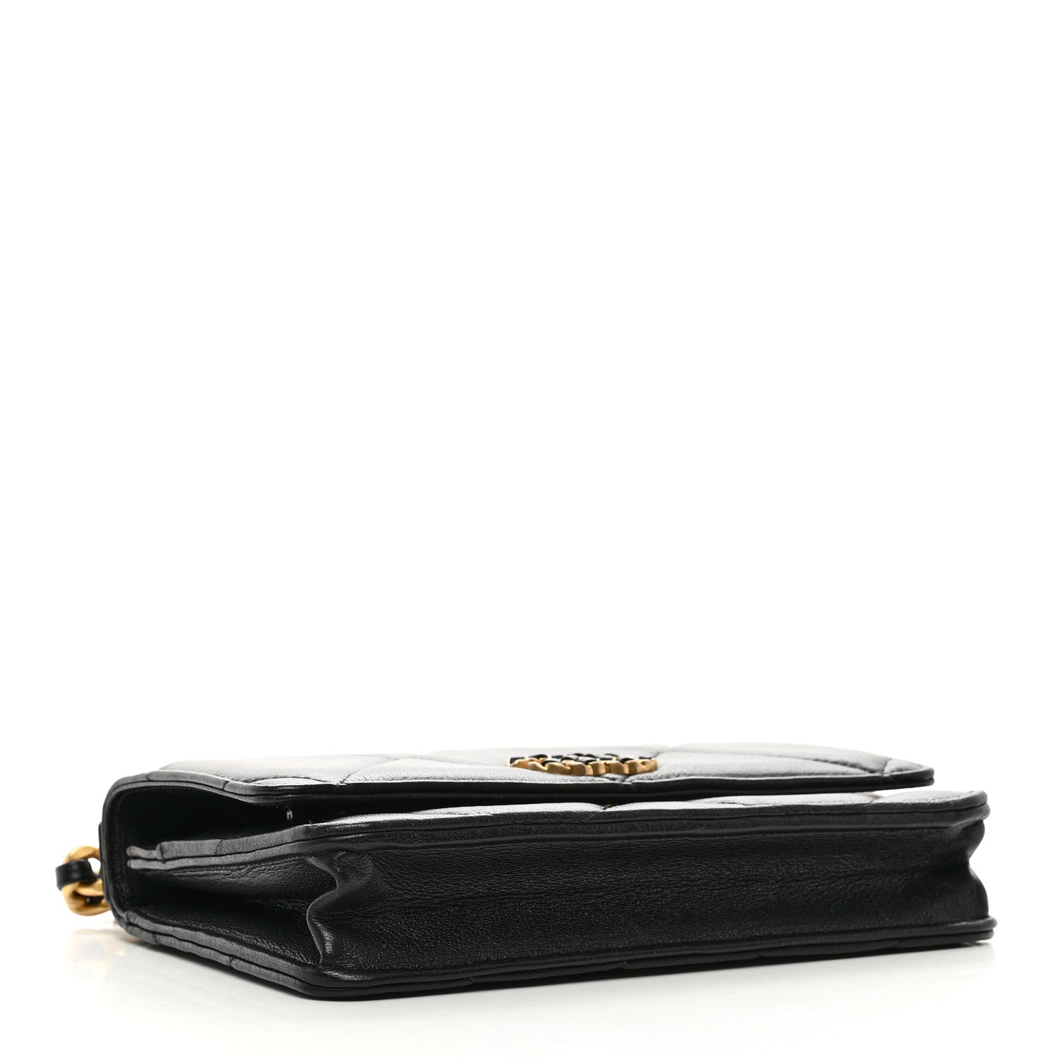 Chanel Lambskin Quilted Chanel 19 Wallet On Chain WOC Black 5 of 11