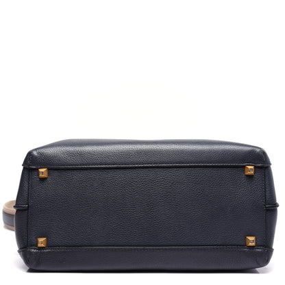 MCM Grained Calfskin Medium Milla Tote Phantom Grey 9 of 11