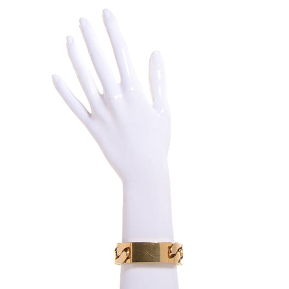 Celine Brass ID Bracelet Small Gold 2 of 6