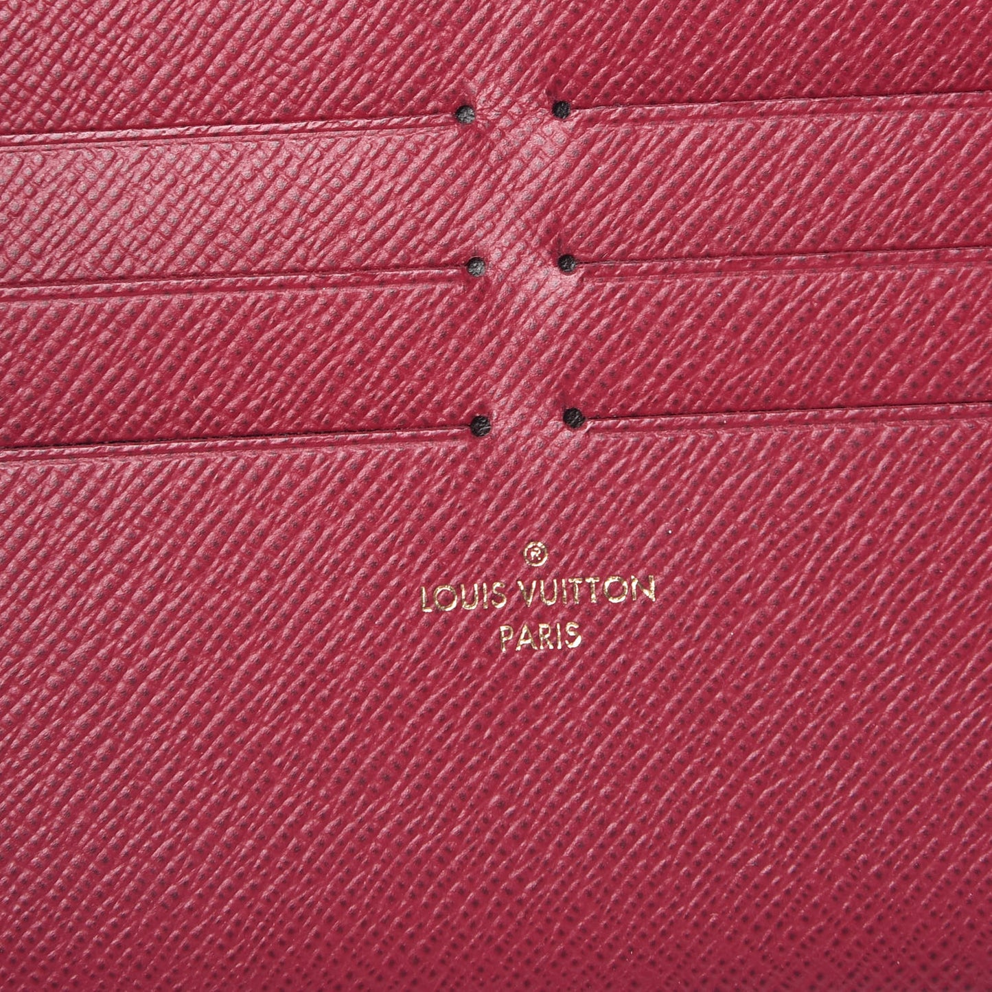 Calfskin Felicie Card Holder Insert Fuchsia