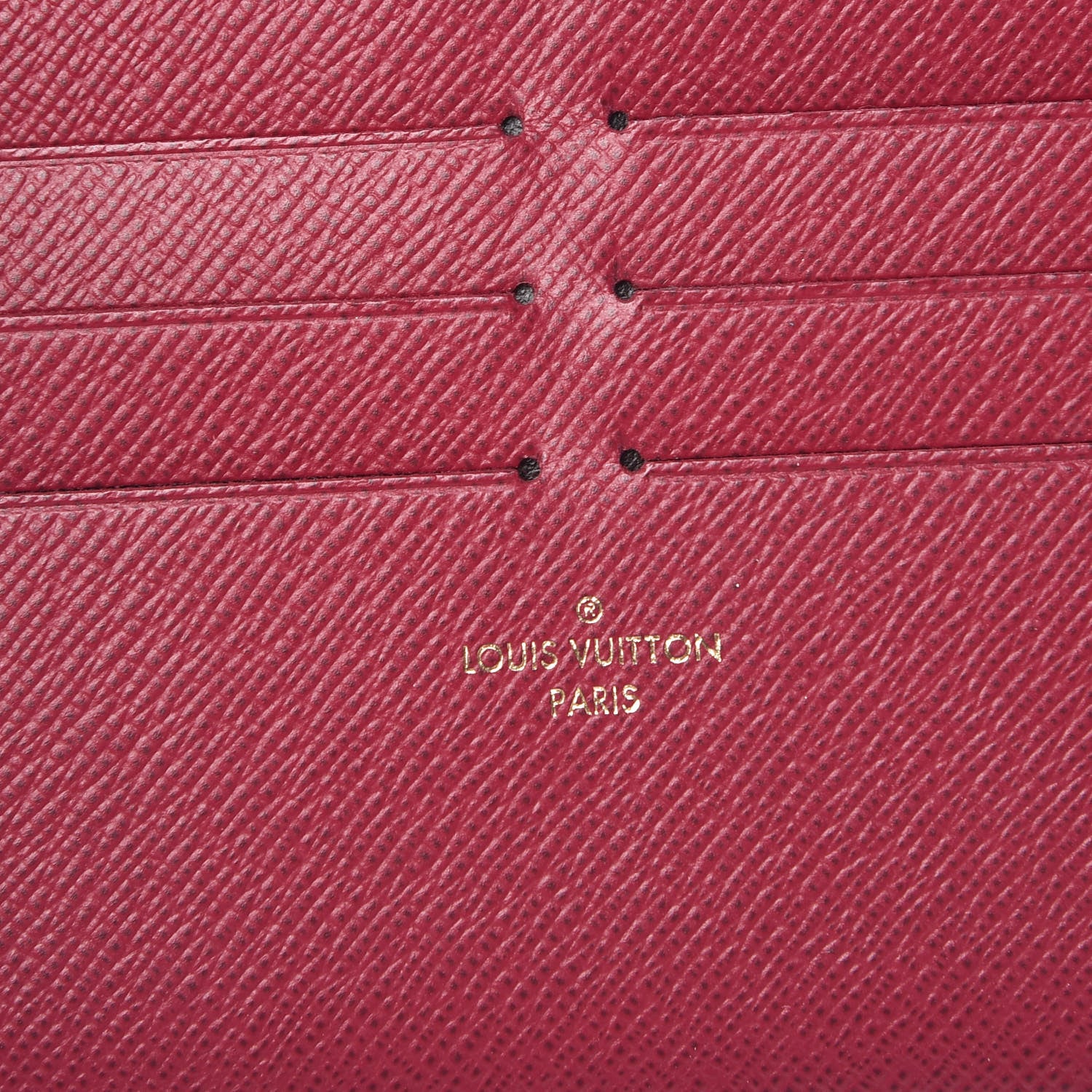 Louis Vuitton Calfskin Felicie Card Holder Insert Fuchsia 6 of 7