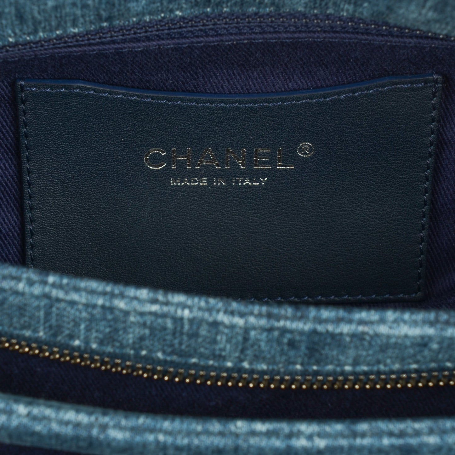 Denim Camellia Embroidered Medium Just Mademoiselle Medium